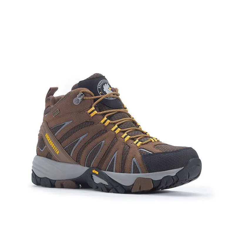 ROCKROOSTER Bedrock Brown 6 Inch Waterproof Hiking Boots For Men