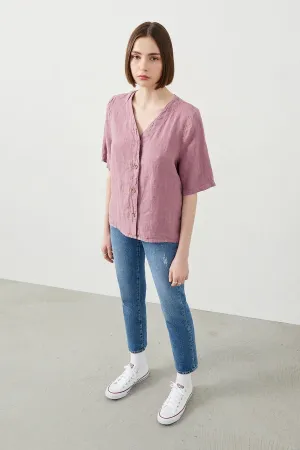 Sora Purple Linen Shirt: Your Perfect Summer Companion