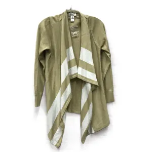 Sweater Cardigan By Denim And Co Qvc In Tan & White, Size: Xxs