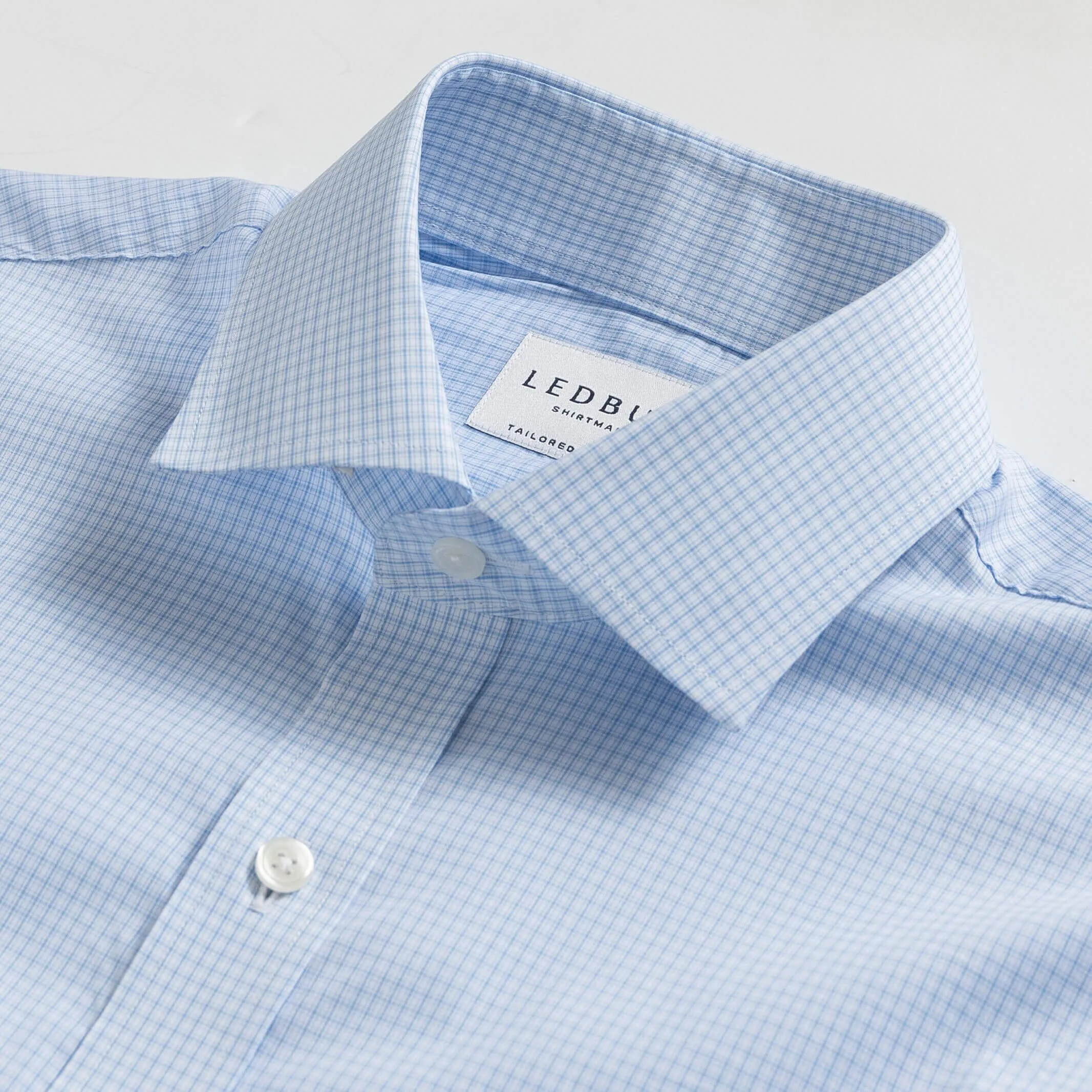 The Light Blue Norman Check Dress Shirt