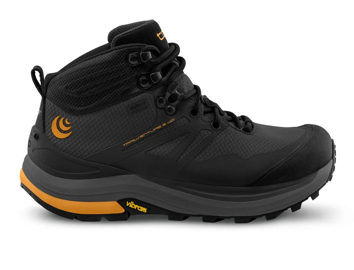 Topo Athletic Men's Trailventure 2 WP - Charcoal/Orange