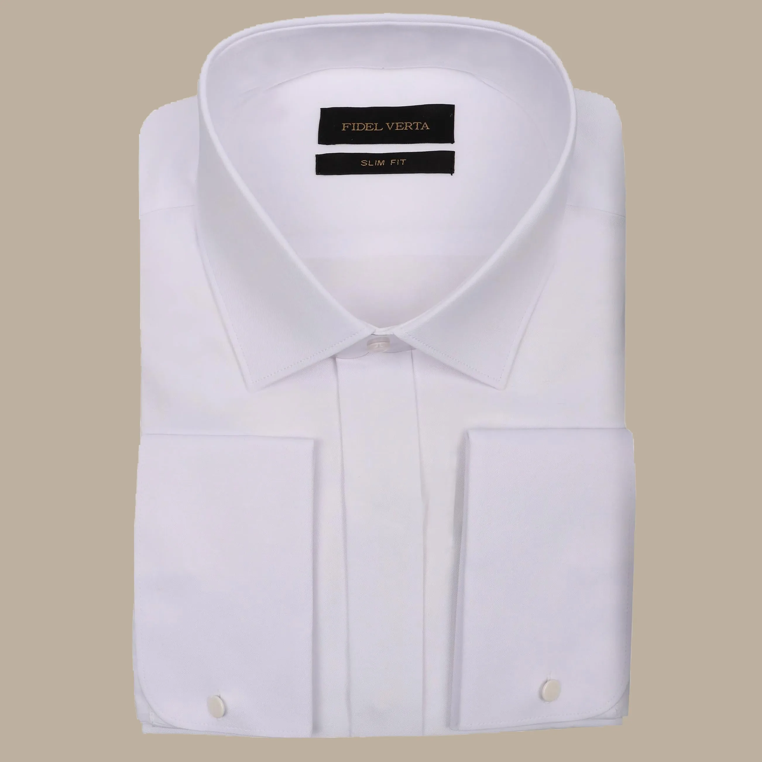 White Chambray Slim Fit Shirt