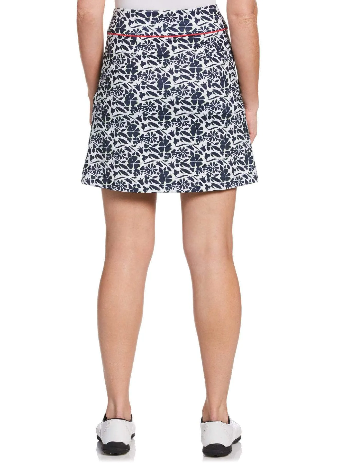 Womens Allover Tropical Floral Print Skort