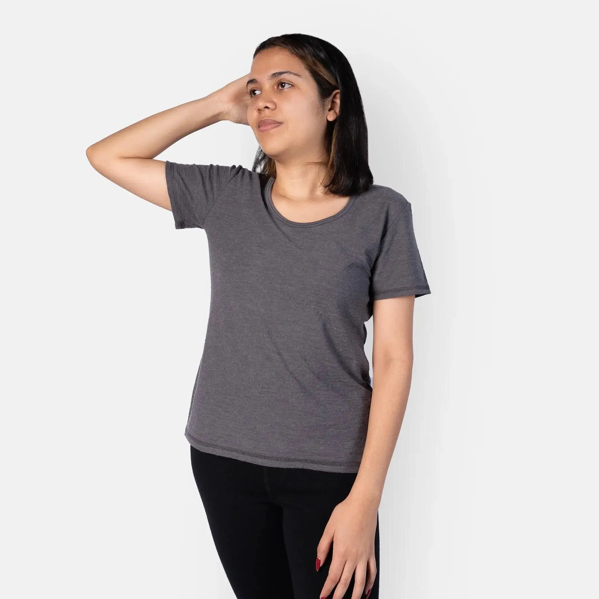 Women's Alpaca Wool Hiking T-Shirt: 160 Ultralight - Relaxed Fit