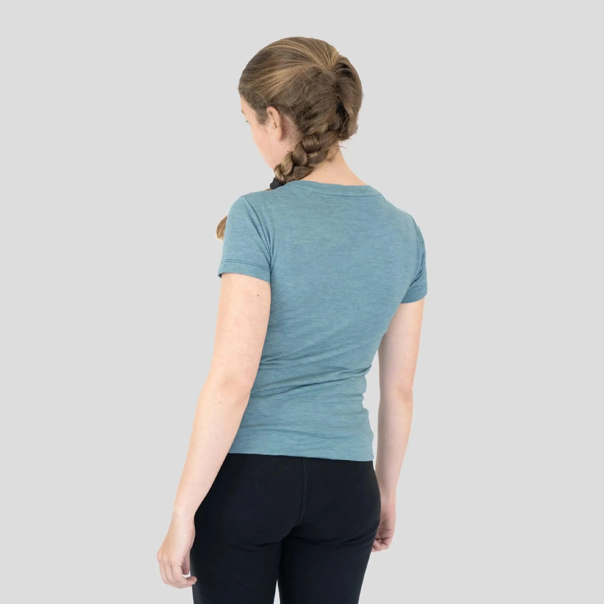 Women's Alpaca Wool T-Shirt: 160 Ultralight Crew Neck