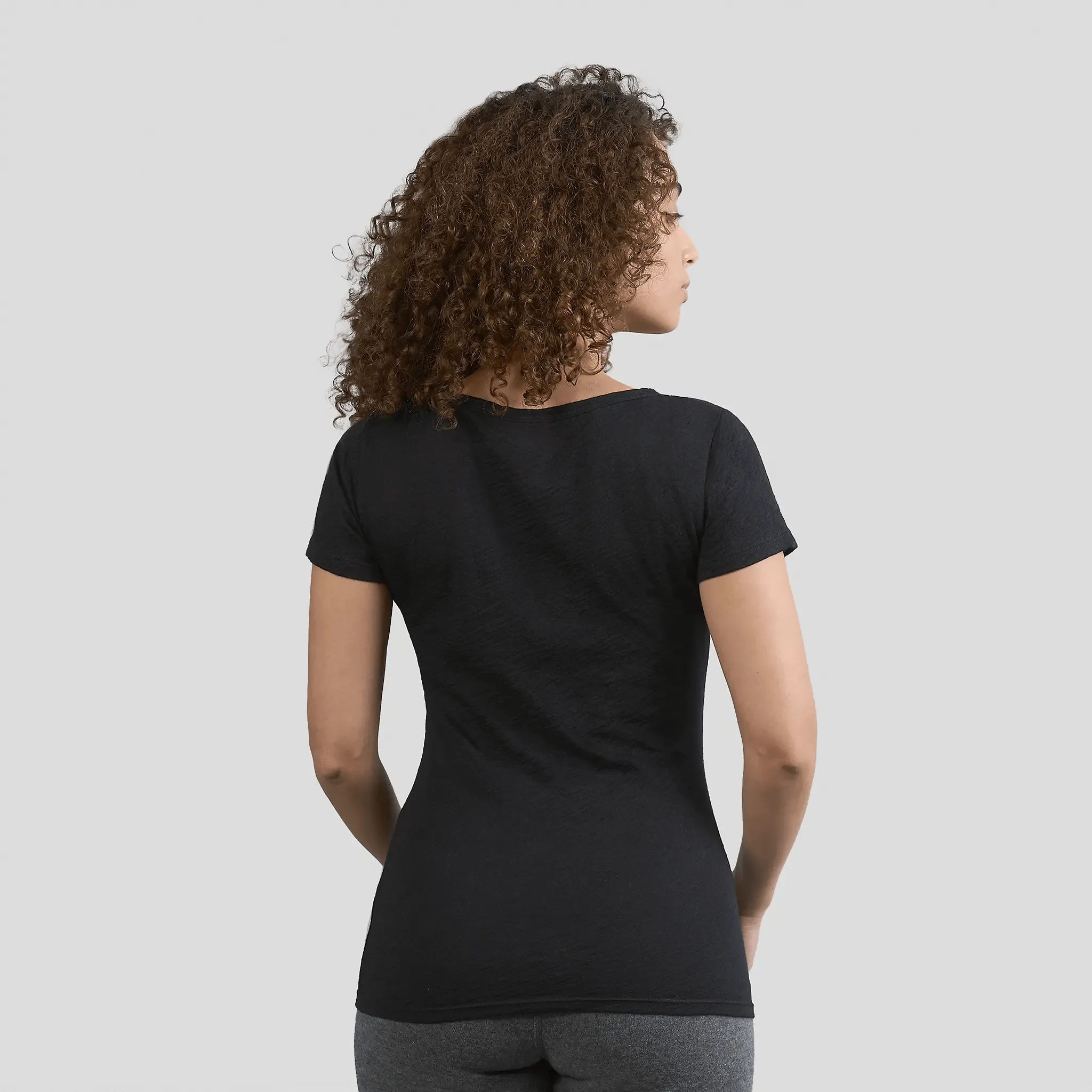 Women's Alpaca Wool T-Shirt: 160 Ultralight Crew Neck