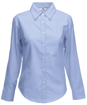 Womens Oxford long sleeve shirt | Oxford Blue